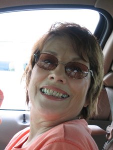 My sister Detra, in the car with me in the last days of her life. 2005