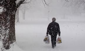 help to Seniors in the snow