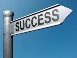 Success road sign