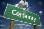 Certainty