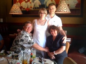 Tim, Terry, TJ & TeNae. Many years later; she is a miracle of healing come true.