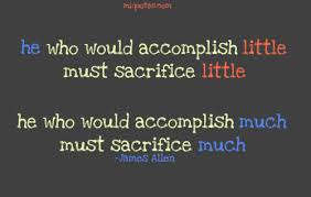 sacrifice and character