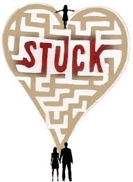 stuck unable to get by difficulty or not able to change