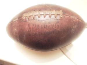 Carter Family football, restrung by my father 30+ years ago...