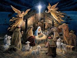 Love Jesus was born in a manger humble circumstance