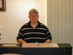 Johnny Bodenheimer at his keyboard