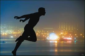 Running with a forward lean